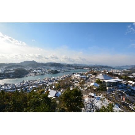 千光寺公園から見る雪景色