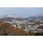 千光寺公園から見る尾道の雪景色