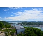 千光寺公園頂上展望台から見る夏風景