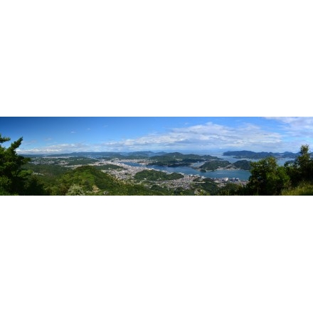 鳴滝山頂上から見るパノラマ風景