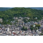 岩屋山から見た西國寺一帯