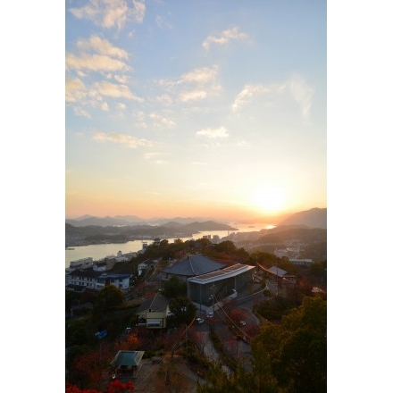 千光寺公園から見る秋の夕景