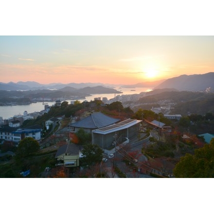 千光寺公園から見る秋の夕景