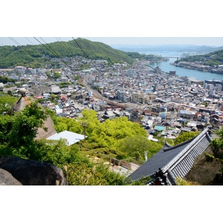 ロープウェイから見た尾道市街地