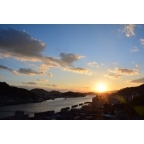 尾道水道の夕景