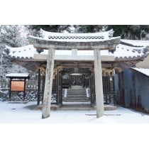御調町大蔵地区の艮神社の雪景色