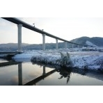 雪に覆われた尾道松江線
