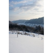 雪が降り積もった御調町