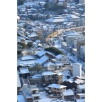 千光寺から見た尾道市街地の雪景色