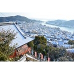千光寺から見た尾道市街地の雪景色