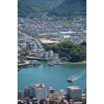 千光寺公園頂上展望台からの見た渡船