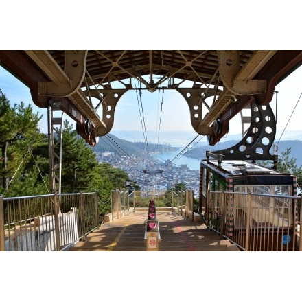 千光寺山ロープウェイ山頂駅からの風景