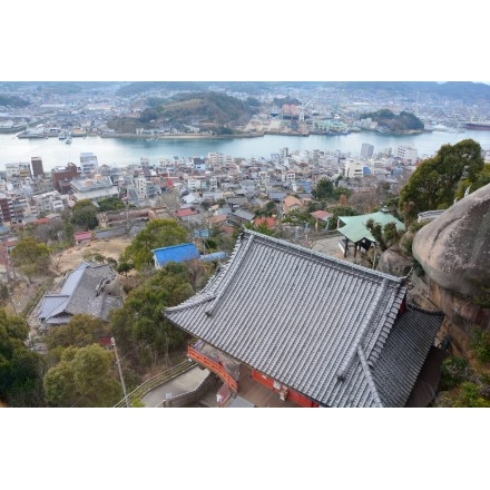 ロープウェイから見る尾道市街地