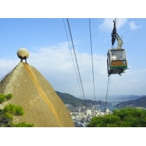 千光寺から見る千光寺山ロープウェイ