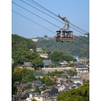 千光寺山ロープウェイと尾道の町並み