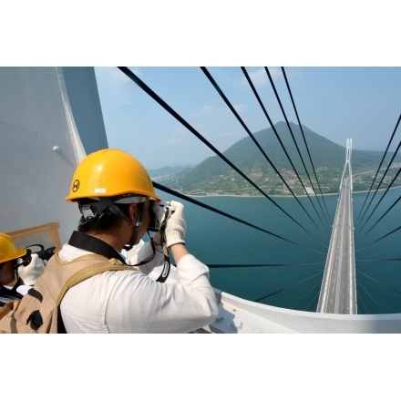 しまなみ海道多々羅大橋塔頂体験