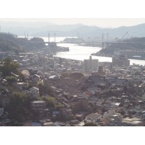 千光寺山から見る朝の街並み