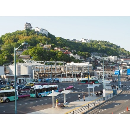 尾道駅前の風景