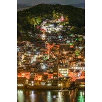 岩屋山から見る西國寺一帯の夜景