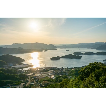 白滝山から見る夕景