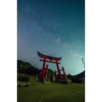岩子島厳島神社の夜景