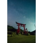 岩子島厳島神社の夜景