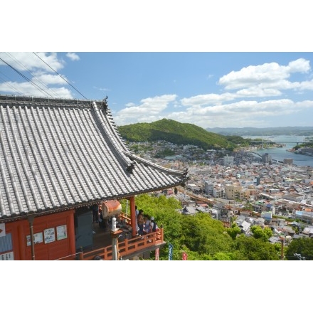 No.4559 千光寺本堂越しの尾道市街地