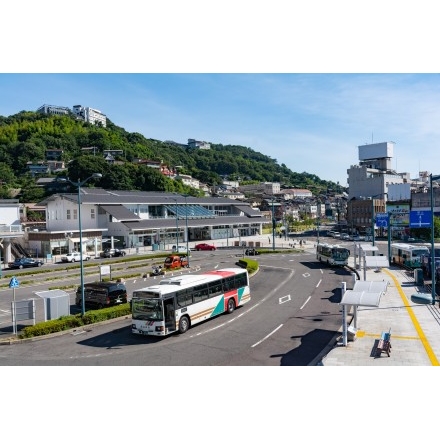 尾道駅前の風景