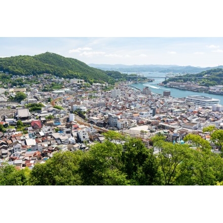 千光寺から眺める尾道の夏風景