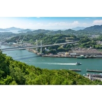 浄土寺山不動岩から見たしまなみ海道新尾道大橋