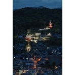 【要クレジット　写真提供：栗山主税】岩屋山から見た西國寺一帯の夜景