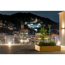 尾道市役所展望デッキから見る西國寺周辺の夜景