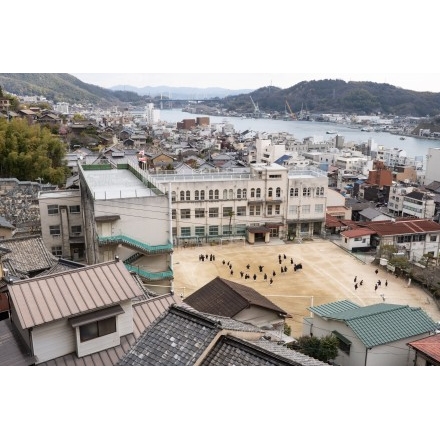 土堂小学校周辺の街並み