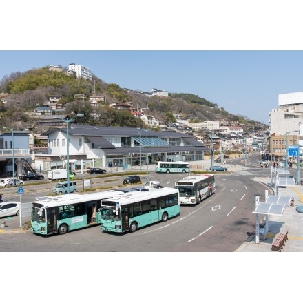 尾道駅前の風景