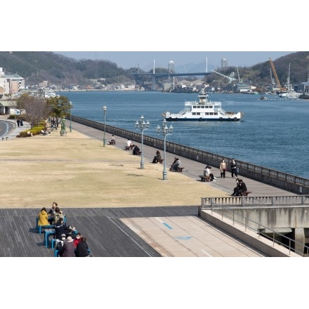 尾道水道沿いの風景