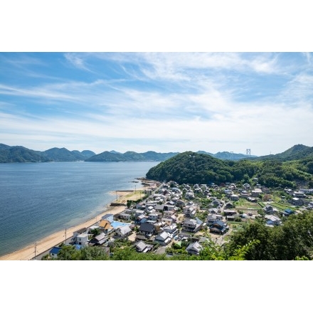 高見山中腹から見る立花地区の街並み