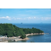 高見山中腹から見る余崎城址一帯