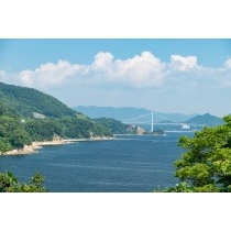 水軍スカイラインから見るしまなみ海道因島大橋