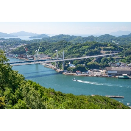 浄土寺山不動岩展望台から見るしまなみ海道新尾道大橋