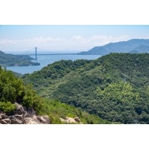 西岩岳山頂から見るしまなみ海道因島大橋