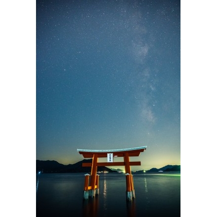 浦崎・厳島神社から見る夜景