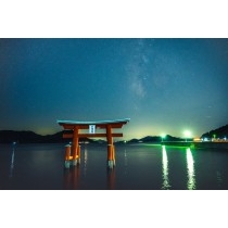 浦崎・厳島神社から見る夜景