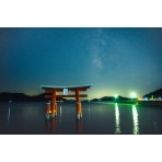 浦崎・厳島神社から見る夜景