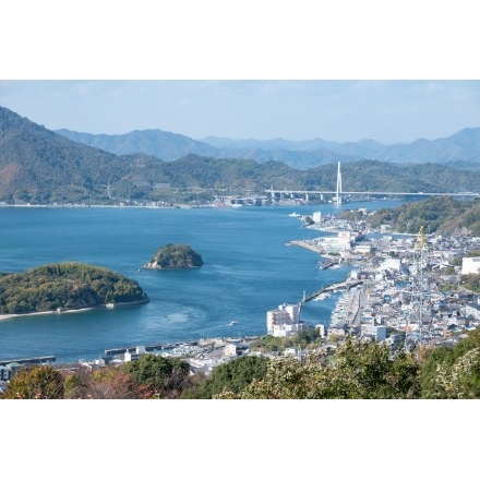 因島公園から見る秋の風景