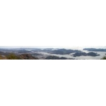 鳴滝山から見る冬の風景（パノラマ）