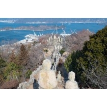 冬の白滝山の風景