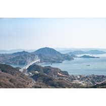 白滝山から見るしまなみ海道因島大橋