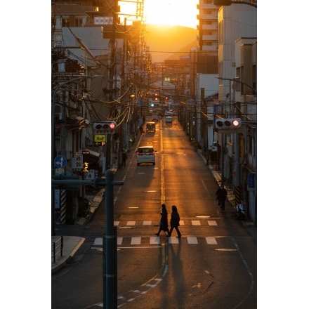 西御所町の夕景