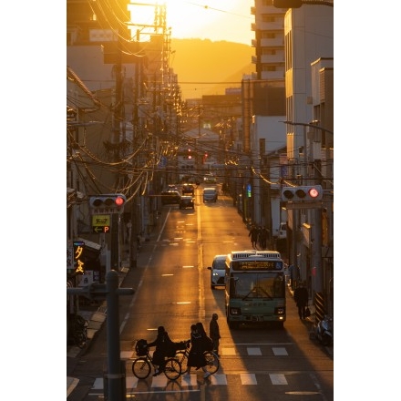 西御所町の夕景