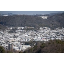 千光寺公園から見た栗原町一帯の雪景色